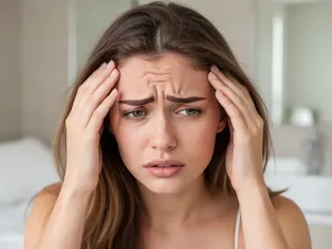 Gładkie, lśniące, niskoporowate włosy brunetki, na końcówki których delikatnie nakładany jest olejek pielęgnacyjny