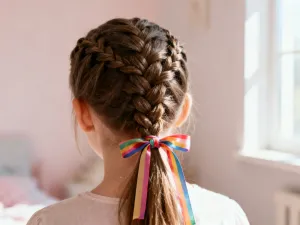 Młody mężczyzna z modną fryzurą typu „brokuł” z kręconą grzywką i wycieniowanymi bokami.
